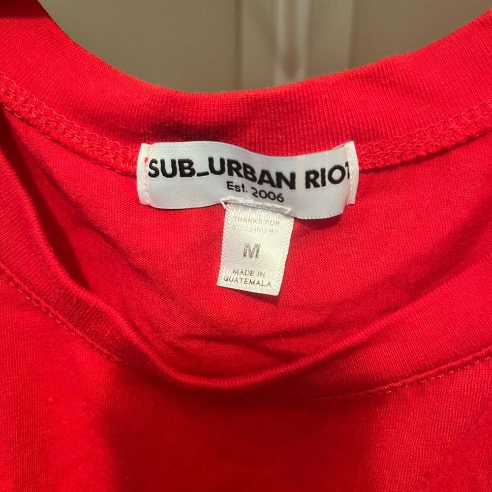 Sub_Urban Riot Vibrant Red Tank - Picture 5 of 5